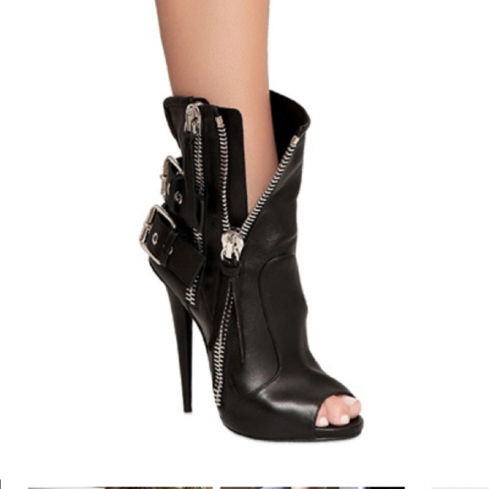 Giuseppe Zanotti Double Buckle Biker Booties